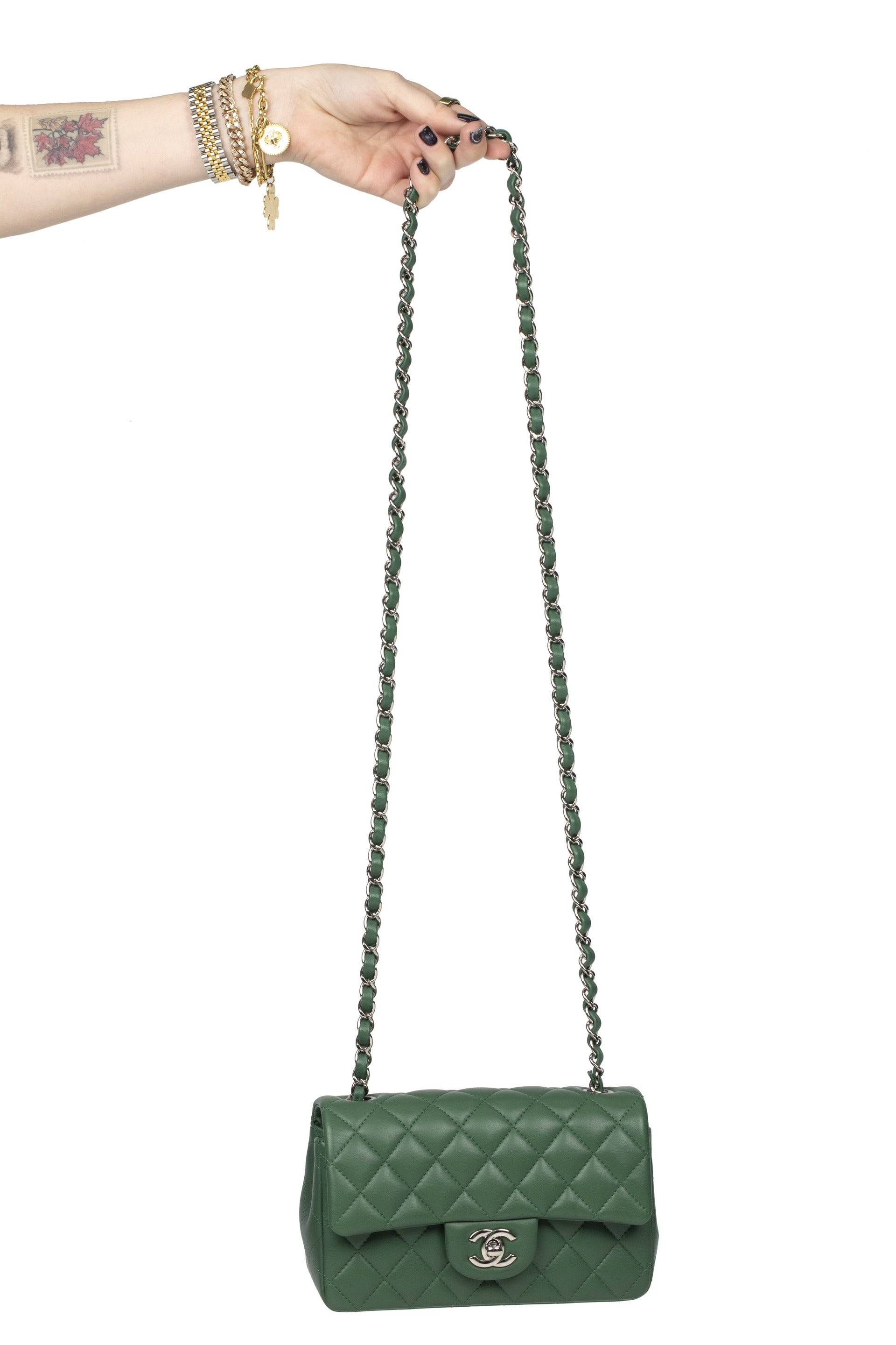 Chanel Green Mini Flap Bag